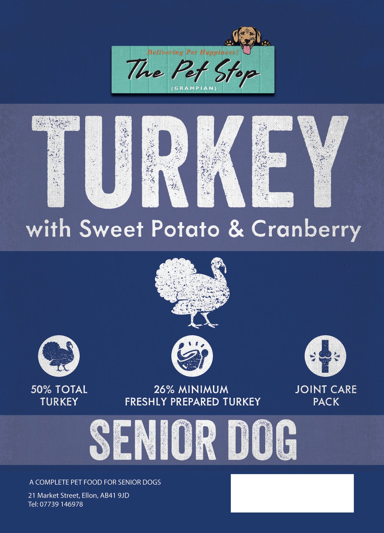 Senior Turkey, Sweet Potato & Cranberry
