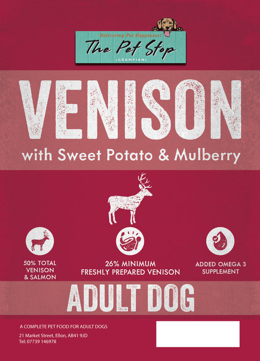 Adult Venison, Sweet Potato & Mulberry