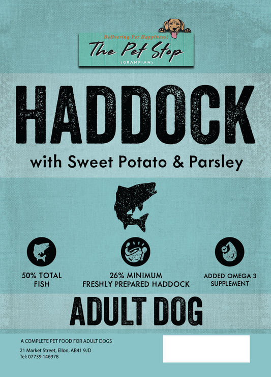 Adult Haddock, Sweet Potato & Parsley